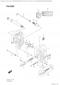 335C - Clamp Bracket  (Df9.9Br,Df15Ar,Df20Ar) (335C -   (Df9.9Br, Df15Ar, Df20Ar))