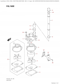 160E - Water Pump  (Df225T:e01,Df225Z:e01,Df250T:e01,Df250Z:e01) (160E -   (Df225T: e01, Df225Z: e01, Df250T: e01, Df250Z: e01))