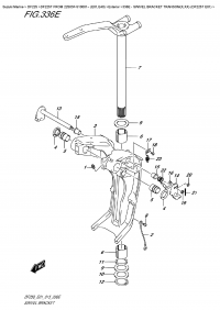 336E  -  Swivel Bracket  Transom(X,xx)  (Df225T  E01) (336E -   Transom (X, xx) (Df225T E01))