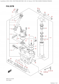 337B - Trim Cylinder  (X-Transom,Xx-Transom) (337B -   (X-Transom, Xx-Transom))