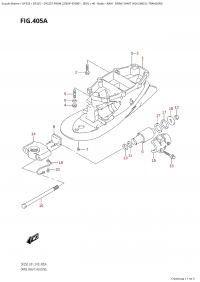 405A - Drive Shaft Housing (L-Transom) (405A -    (L-Transom))