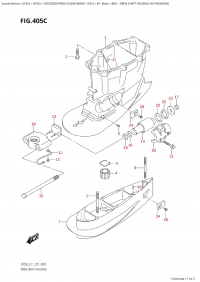 405C - Drive Shaft Housing (Xx-Transom) (405C -    (Xx-Transom))