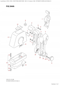 544A - Opt:remote Control Assy  Single  (1) (544A -    ,  (1))