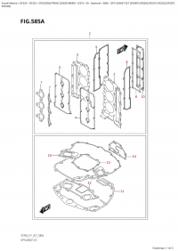 585A  -  Opt:gasket  Set  (Df200T,Df200Z,Df225T,Df225Z,Df250T, (585A - �����: �������� ��������� (Df200T, Df200Z, Df225T, Df225Z, Df250T,)