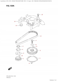 120A - Timing Belt  (Df25A,Df25Ar,Df25At,Df25Ath) (120A -   (Df25A, Df25Ar, Df25At, Df25Ath))