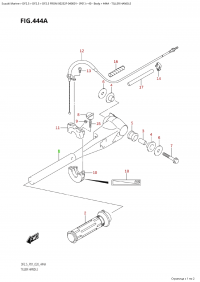 444A - Tiller Handle (444A - )