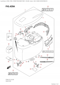 420A - Engine Cover (Df300A E01) (420A -   () (Df300A E01))