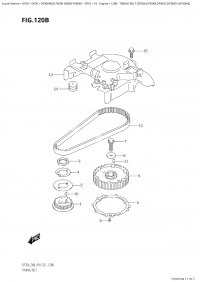 120B - Timing Belt  (Df30A,Df30Ar,Df30At,Df30Ath,Df30Aq) (120B - ������ ����������� (Df30A, Df30Ar, Df30At, Df30Ath, Df30Aq))
