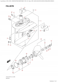 407B - Gear Case (Df25At,Df25Ath,Df30A,Df30At,Df30Ath) (407B -    (Df25At, Df25Ath, Df30A, Df30At, Df30Ath))