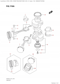 116A - Crankshaft (Df350A) (116A -  (Df350A))