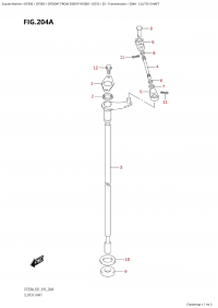 204A - Clutch Shaft (204A -  )