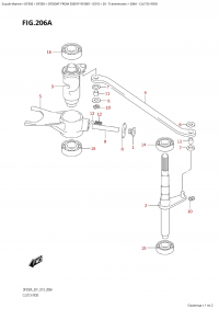 206A - Clutch Rod (206A -  )