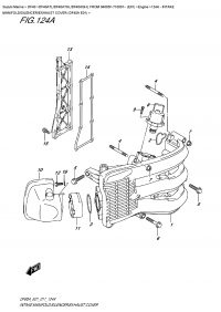 124A  -  Intake  Manifold/silencer/exhaust  Cover  (Df40A  E01) (124A - �������� ��������� / ��������� / ����� ��������� ����� (Df40A E01))