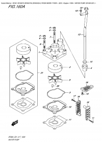 160A - Water  Pump  (Df40A  E01) (160A -   (Df40A E01))