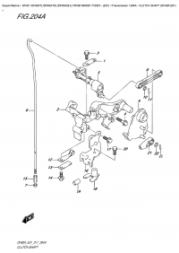 204A  -  Clutch  Shaft  (Df40A  E01) (204A -   (Df40A E01))