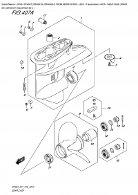 407A  -  Gear  Case  (Df40A  E01)(Df40Ast  E34)(Df50A  E01) (407A -    (Df40A E01) (Df40Ast E34) (Df50A E01))