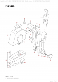 544A - Opt:remote Control Assy Single  (1) (544A -    ,  (1))