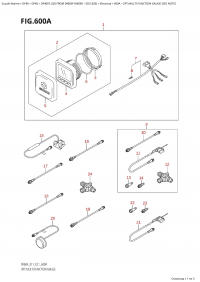 600A - Opt:multi Function Gauge  (See  Note) (600A - : multi Function Gauge (See Note))