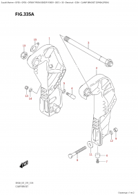 335A - Clamp Bracket (Df40A,Df50A) (335A -   (Df40A, Df50A))