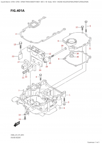 401A - Engine Holder (Df40A,Df40Ast,Df50A,Df60A) (401A -   (Df40A, Df40Ast, Df50A, Df60A))