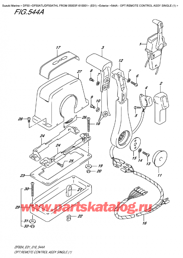   ,    ,  DF50A TL/TX FROM 05003F-610001~    (E01)  , Opt:remote  Control  Assy  Single  (1) -    ,  (1)