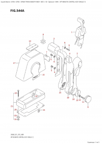 544A - Opt:remote Control Assy Single (1) (544A -    ,  (1))