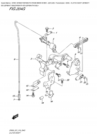 204G - Clutch  Shaft  (Df60Avt  E01)(Df60Avt  E40)(Df60Avth  E01)(Df60Avth  E40) (204G - ��������� ��� (Df60Avt E01) (Df60Avt E40) (Df60Avth E01) (Df60Avth E40))