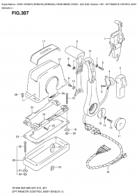 307  -  Opt:remote  Control  Assy  Single(1) (307 -    ,  (1))