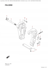 335D - Clamp Bracket (Df40Ast,Df60A) (335D -   (Df40Ast, Df60A))