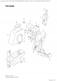 544A - Opt:remote Control Assy  Single (1) (544A -    ,  (1))