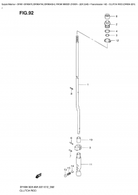 92  -  Clutch  Rod  (Df60A  E01) (92 -   (Df60A E01))