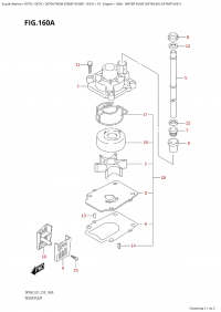 160A - Water Pump (Df70A:e01,Df70Ath:e01) (160A -   (Df70A: e01, Df70Ath: e01))