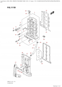 111B - Cylinder Head  ((Df70A,Df70Ath,Df80A,Df90A,Df90Ath):021) (111B - ������� ����� �������� ( (Df70A, Df70Ath, Df80A, Df90A, Df90Ath) : 021))
