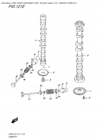 121E  -  Camshaft (Df80A  E01) (121E -   (Df80A E01))