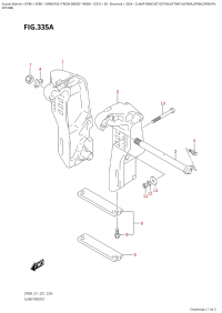335A  -  Clamp  Bracket  (Df70A,Df70Ath,Df80A,Df90A,Df90Ath, (335A - ��������� ������ (Df70A, Df70Ath, Df80A, Df90A, Df90Ath,)