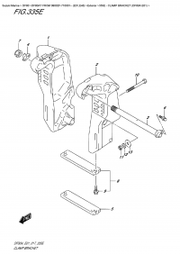 335E  -  Clamp Bracket  (Df80A  E01) (335E -   (Df80A E01))