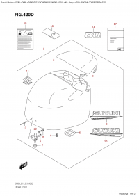 420D - Engine Cover (Df80A:021) (420D - ������ ��������� (�����) (Df80A: 021))