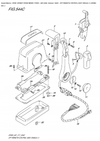 544C  -  Opt:remote  Control  Assy  Single  (1)  (Df80A  E01) (544C - ������������� ���������� � �����, ��������� (1) (Df80A E01))