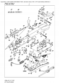 570C  -  Opt:tiller Handle  (Df80A  E01) (570C - :  (Df80A E01))