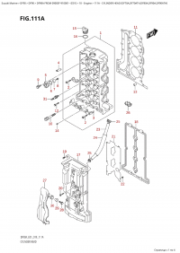 111A - Cylinder Head  (Df70A,Df70Ath,Df80A,Df90A,Df90Ath) (111A - ������� ����� �������� (Df70A, Df70Ath, Df80A, Df90A, Df90Ath))