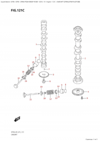 121C - Camshaft (Df90A,Df90Ath,Df100B) (121C -   (Df90A, Df90Ath, Df100B))