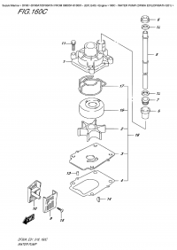 160C - Water Pump  (Df90A  E01)(Df90Ath  E01) (160C -   (Df90A E01) (Df90Ath E01))