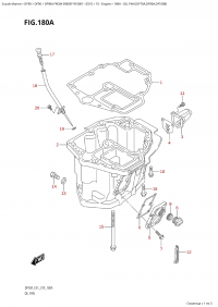 180A - Oil Pan (Df70A,Df90A,Df100B) (180A -   (Df70A, Df90A, Df100B))