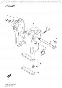 335A - Clamp  Bracket  (Df70A)(Df90A)(Df100B) (335A -   (Df70A) (Df90A) (Df100B))