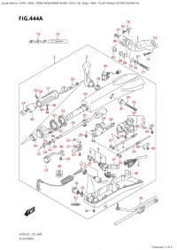 444A - Tiller Handle (Df70Ath,Df90Ath) (444A -  (Df70Ath, Df90Ath))