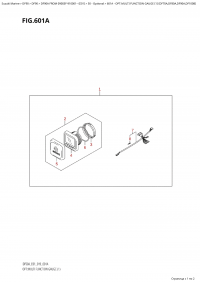601A - Opt:multi Function Gauge (1) (Df70A,Df80A,Df90A,Df100B) (601A - �����: multi Function Gauge (1) (Df70A, Df80A, Df90A, Df100B))