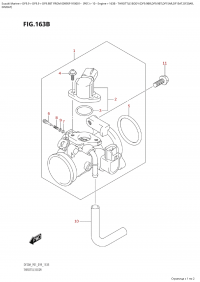 163B  -  Throttle  Body  (Df9.9Br,Df9.9Bt,Df15Ar,Df15At,Df20Ar, (163B - �������� ���� (Df9.9Br, Df9.9Bt, Df15Ar, Df15At, Df20Ar,)