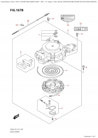 167B  -  Recoil  Starter  (Df9.9Bt,Df9.9Bth,Df15At,Df20At,Df20Ath) (167B - ���������� ������� (Df9.9Bt, Df9.9Bth, Df15At, Df20At, Df20Ath))