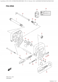 335A - Clamp Bracket ((Df9.9B,Df15A,Df20A):P01:020) (335A - ��������� ������ ( (Df9.9B, Df15A, Df20A) : P01: 020))