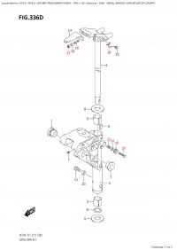 336D  -  Swivel  Bracket  (Df9.9Bt,Df15At,Df20At) (336D - ���������� ��������� (Df9.9Bt, Df15At, Df20At))